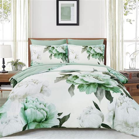 Amazon Dobuyly Green Comforter Set King Size 7 Piece Bed In A Bag