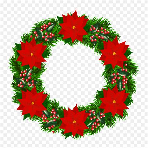 Christmas Clipart Wreath - Holiday Wreath Clip Art - FlyClipart