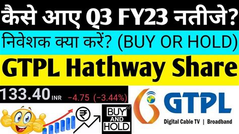 Gtpl Hathway Share Price Latest News Chart Q Result Check Sell Or Hold