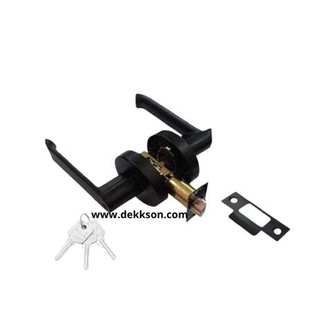 Lever Set Ls T Z Matt Black Dekkson Door Handle Closer Floor