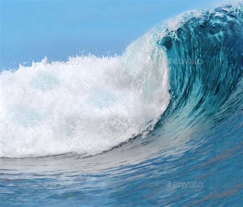 Blue Ocean Wave Stock Photo By Photobalance Photodune