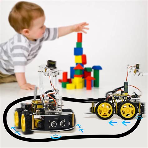 Keyestudio Wd Mechanical Arm Robot Smart Car For Arduino Robot