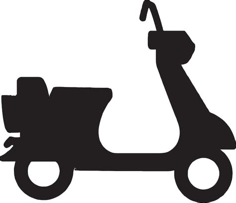 Premium Vector Vector Illustration Of A Scooter Parked On A