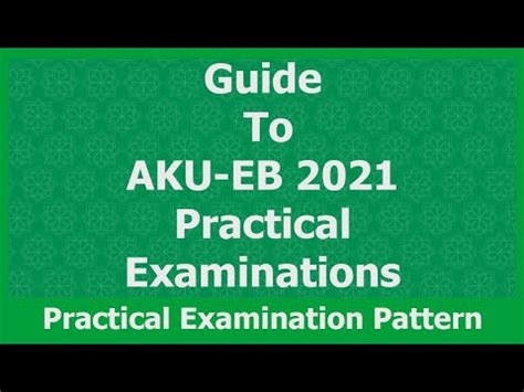 AKU EB Practical Examination 2021 SSC HSSC YouTube