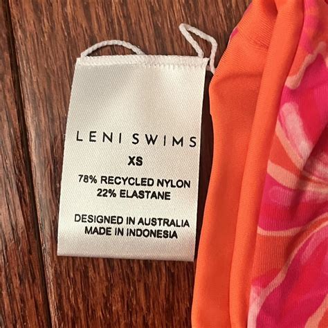 Red And Orange Floral Leni Swims Bikini Top Bikinilife Depop