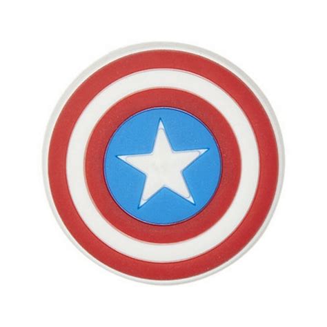 Jibbitz Captain America Shield Multicolor — Crocs