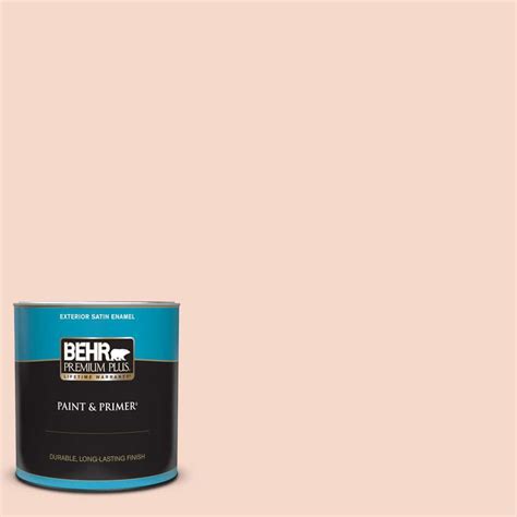 Behr Premium Plus Qt M Pink Sea Salt Satin Enamel Exterior