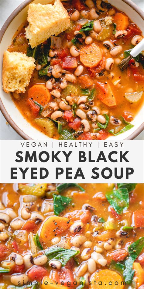 Smoky Smoky Black Eyed Pea Soup Vegan Gf Protein Packed Vegan Soup Recipes Healthy Soup