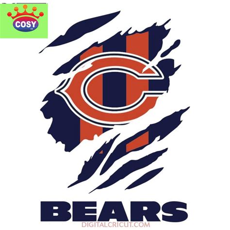 Chicago Bears Svg Nfl Svg Cricut File Clipart Football Svg