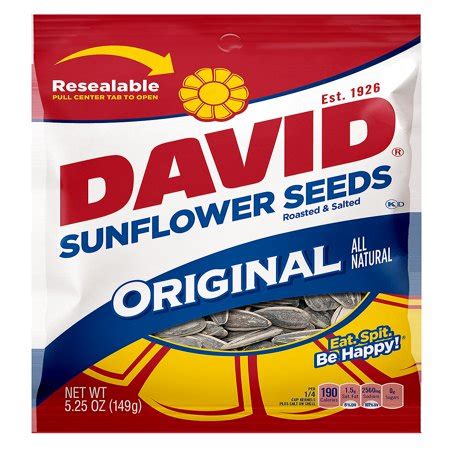 David Roasted And Salted Original Sunflower Seeds Oz Walmart