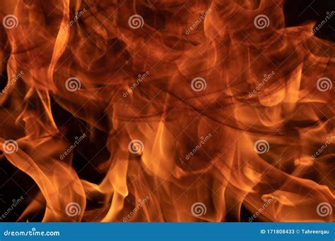 Fire flames and the smoke stock image. Image of orange - 171808433