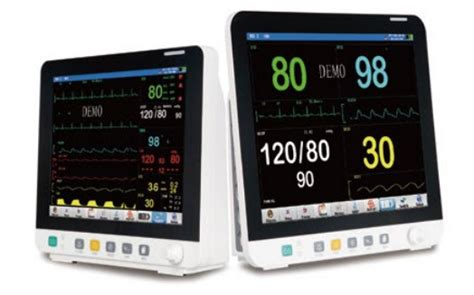 Multi Parameter Ecg Portable Monitor Ekg Spo Nibp Etco Ibp Inch