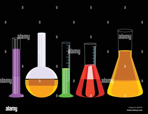 Chemical Test Tubes Icons Illustration Vector Stock Vector Image Art