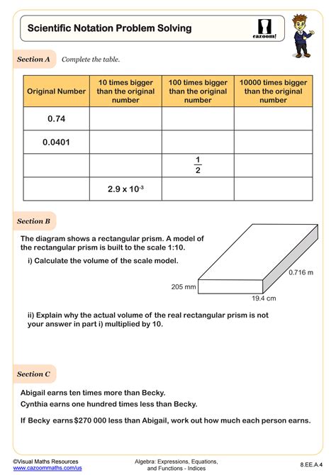 Scientific Notation Problem Solving Worksheet Fun And Engaging Worksheets Library