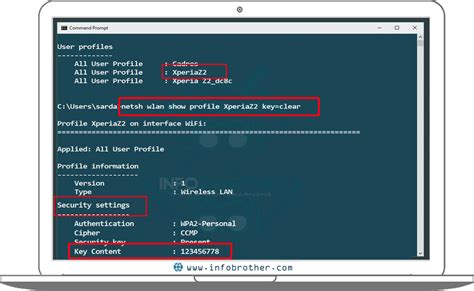 How To Find Wifi Password Of All Network Using Command Prompt Infobrother