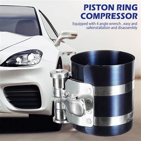 Piston Ring Compressor Engine Ratchet Type Clamp Band Installer Ebay