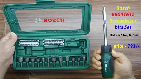 Unboxing Bosch Pcs Screwdriver Set Best Magnetic Screw Driver Set