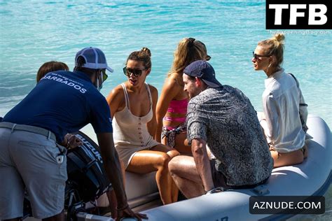 Montana Brown Sexy Seen Showing Off Her Toned Beach Body In A White Bikini At The Catamaran