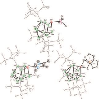 Molecular structures of 1a (top), 1c (bottom left) and 1d (bottom ... 