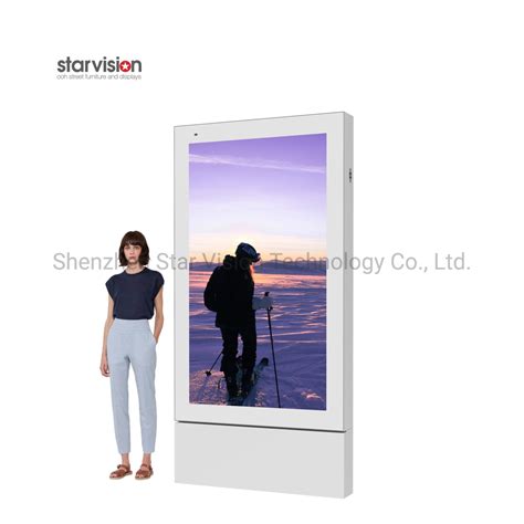 55 Inch Indoor LCD Floor Standing Advertising Display Digital Signage