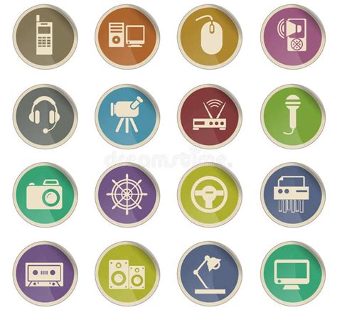 device icon set stock vector illustration  symbol