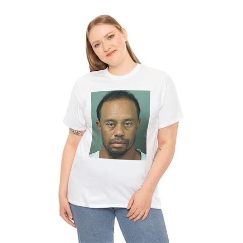 Tiger Woods Mugshot T Shirt Alcoholic 13 Beers Mugshot Comedic Shirt