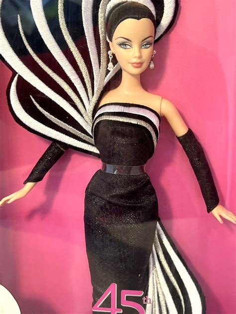 45th Anniversary By Bob Mackie Barbie Doll Brunette 2003 Mattel G3105