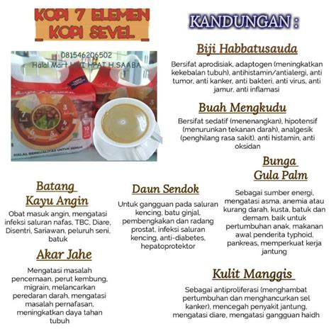 Jual KOPI 7 ELEMEN KOPI SEVEL HNI Shopee Indonesia