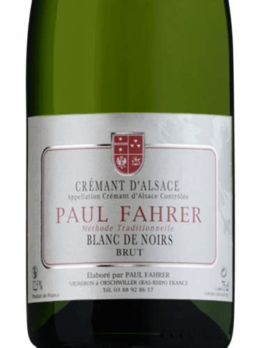 Paul Fahrer Crémant d Alsace Blanc de Noirs Brut Vivino US