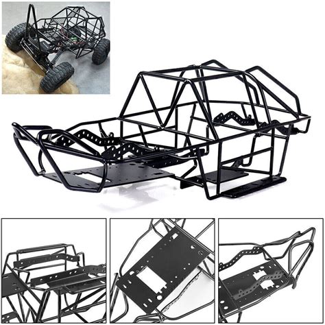 For 110 Axial Scx10ii Rc Car Accessory Metal Steel Frame Body Roll Cage Chassis Ebay