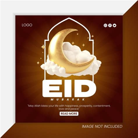 Psd Eid Al Adha Mubarak Islamisches Fest Social Media Banner Vorlage