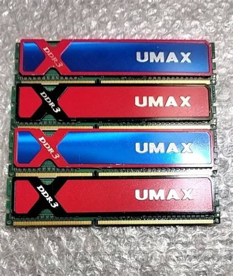 Yahooオークション Umax 4gb×4枚 計16gb Pc3 12800 Ddr3 1600 Oc ヒ