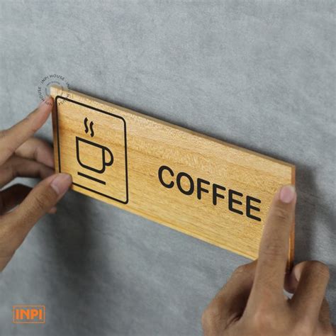 Jual Inpi Sign Kayu Mahoni Sticker Coffee Di Lapak Inpi Bukalapak