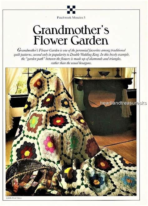 Grandmother S Flower Garden Best Loved Quilt Pattern W Flexible Templates Ebay In 2022