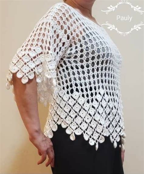 Pin Di Mariana Osbu Su Blusas Crochet Uncinetto