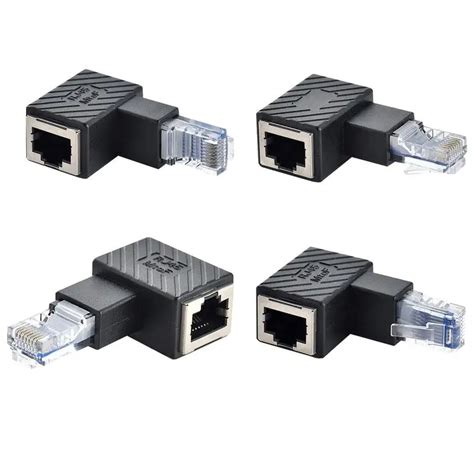 RJ45-M-nnlichen-Zu-Weiblichen-Adapter-90-Grad-Abgewinkelt-Adapter-RJ45 ...
