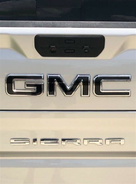 GMC Sierra Emblem Overlay Decal GLOSS BLACK Precut Set | Etsy