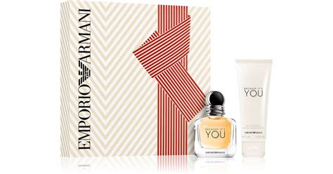 Armani Emporio Because It S You Coffret Cadeau II Pour Femme Notino Fr