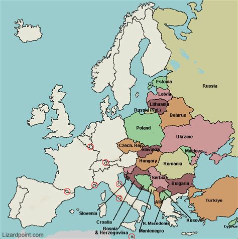 Eastern Europe Map Study Game - Corene Charlotte