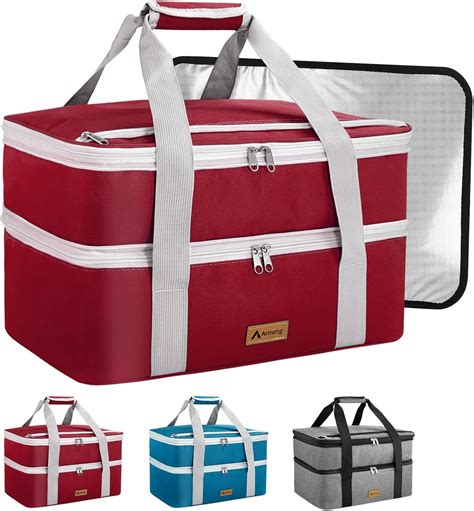 Amazon Airneng Insulated Double Layer Casserole Carrier Hot And Cold Food Casserole Trays