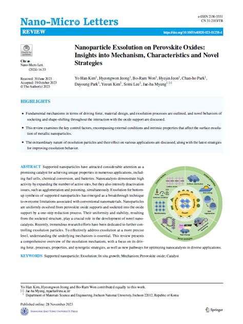 Energy Materials Laboratory Myung S Research Group