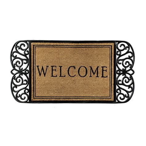 Rubber Bordered Welcome Mat | Lighting | Ballard Designs