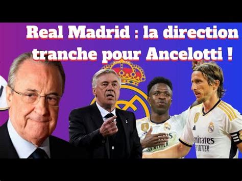 Real Madrid La Direction Tranche Pour Ancelotti Vinicius Jr