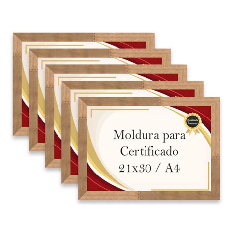 Kit Molduras Porta Certificado Diploma Foto A X Vidro No