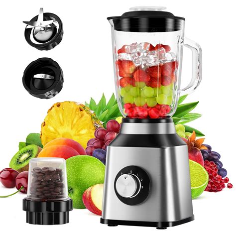 Professional Blender Countertop Blenders With 52 Oz Glass Jar 850W