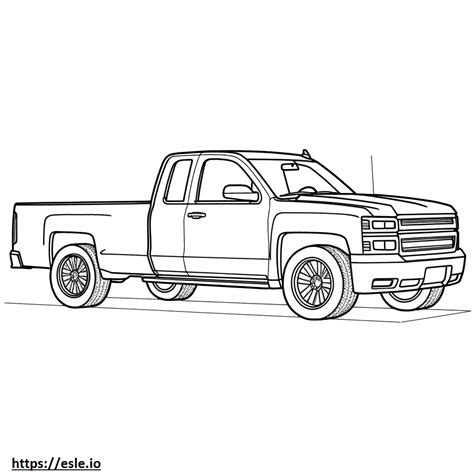 Dibujos De Chevrolet Silverado 2 Para Colorear Para Colorear Pin