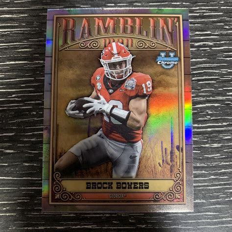 2023 Bowman Chrome University Brock Bowers Ramblin Man Insert RM 1