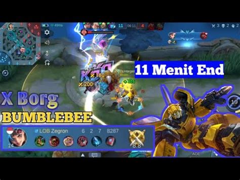 Gameplay Jungler X Borg Bumblebee Is Fire Fire Fire Enemies Youtube