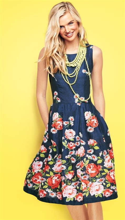 Easter Dress Lands End Floral Outfit I Have The Necklace And