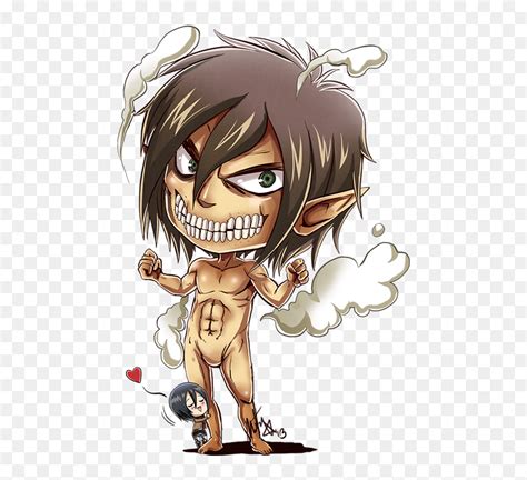 Shingeki No Kyojin Chibi Eren Titan Hd Png Download Vhv